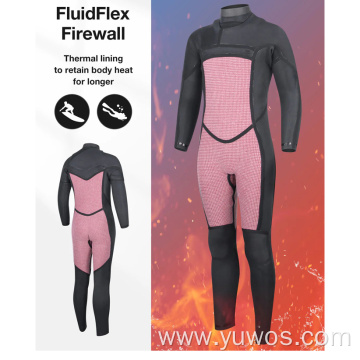 Mens natural rubber 5/4mm Chest Zip Wetsuit